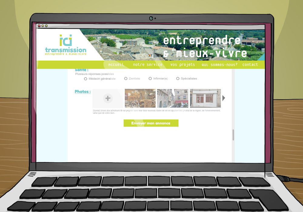 Ici transmission - illustration annonce